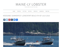 Tablet Screenshot of maine-lylobster.com